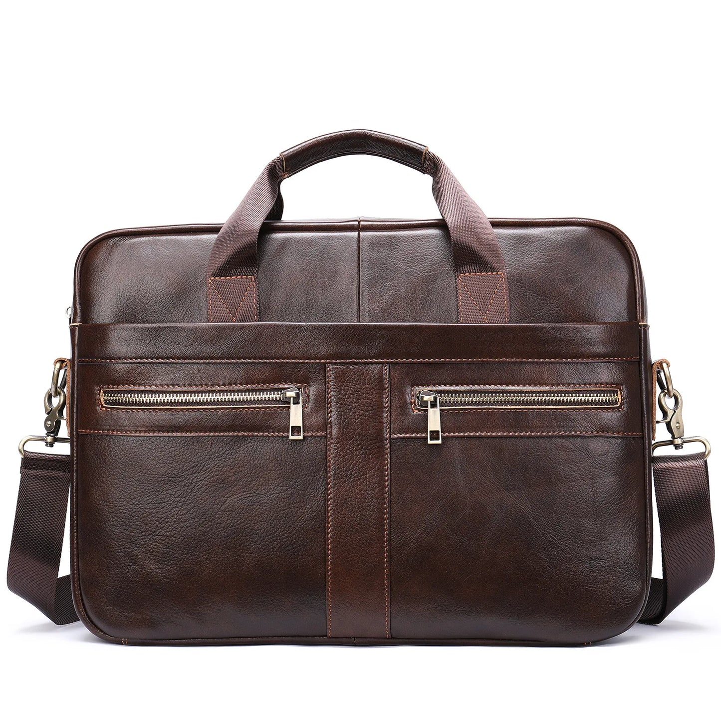 Mallette business Westal en cuir véritable pour homme - sacoche bureau et avocat