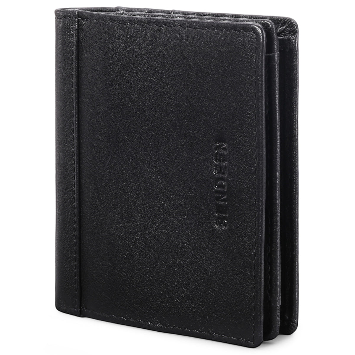 Portefeuille homme à quatorze fentes, doublure anti-RFID PU