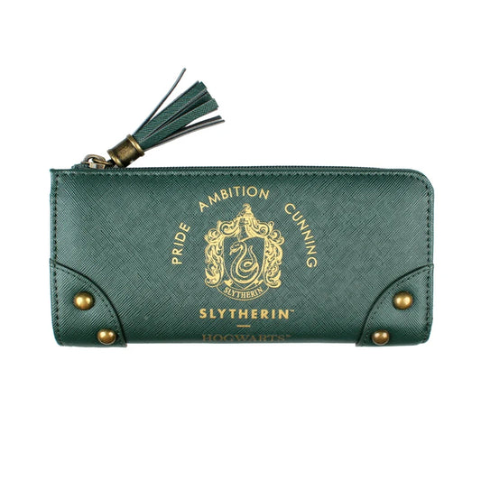 Portefeuille long femme en cuir PU avec zip, pompon et grande capacité élégante