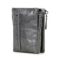 Portefeuille homme  en cuir de vachette Crazy Horse avec protection RFID