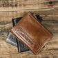 Portefeuille homme  en cuir de vachette Crazy Horse avec protection RFID