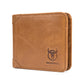 Portefeuille homme cuir véritable compact bifold RFID avec porte-cartes et photo