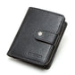 Portefeuille en cuir véritable pour femme et homme avec protection RFID et porte-monnaie