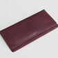 Portefeuille long ultra mince en cuir Crazy Horse avec porte-chéquier