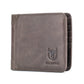 Portefeuille homme cuir véritable compact bifold RFID avec porte-cartes et photo