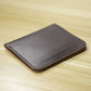 Portefeuille homme en cuir véritable compact et fin avec porte-cartes et compartiment billets