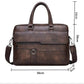Mallette business  en cuir refendu pour homme - sacoche ordinateur 13,3
