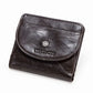 Petit portefeuille en cuir véritable pour femme et homme avec porte-monnaie