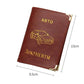 Porte-documents voiture en cuir PU pour permis et papiers auto style vintage russe