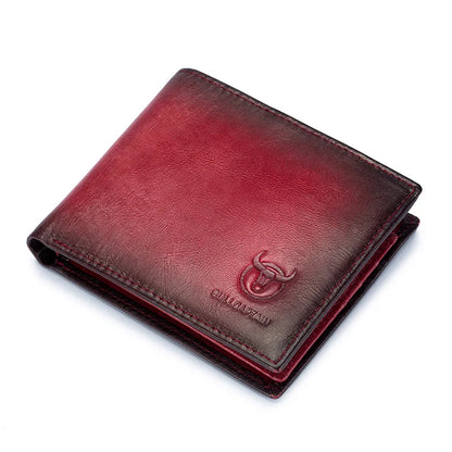 Portefeuille organisateur en cuir véritable avec protection RFID