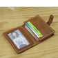 Porte-cartes en cuir véritable pour homme et femme – Porte-cartes de luxe, avec plusieurs emplacements pour cartes, style business