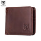 Portefeuille homme cuir véritable compact bifold RFID avec porte-cartes et photo
