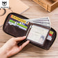 Portefeuille  en Cuir de Vachette - Élégance Retro & Sécurité RFID