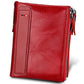 Portefeuille femme en cuir véritable vintage avec protection RFID