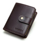 Portefeuille en cuir véritable Crazy Horse pour homme – Portefeuille avec porte-cartes, porte-monnaie et protection RFID, style vintage