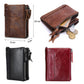 Portefeuille homme  en cuir de vachette Crazy Horse avec protection RFID