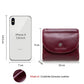 Portefeuille court en cuir véritable pour femme – Mini organiseur compact