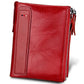 Portefeuille femme en cuir véritable vintage avec protection RFID