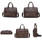 Mallette business  en cuir refendu pour homme - sacoche ordinateur 13,3
