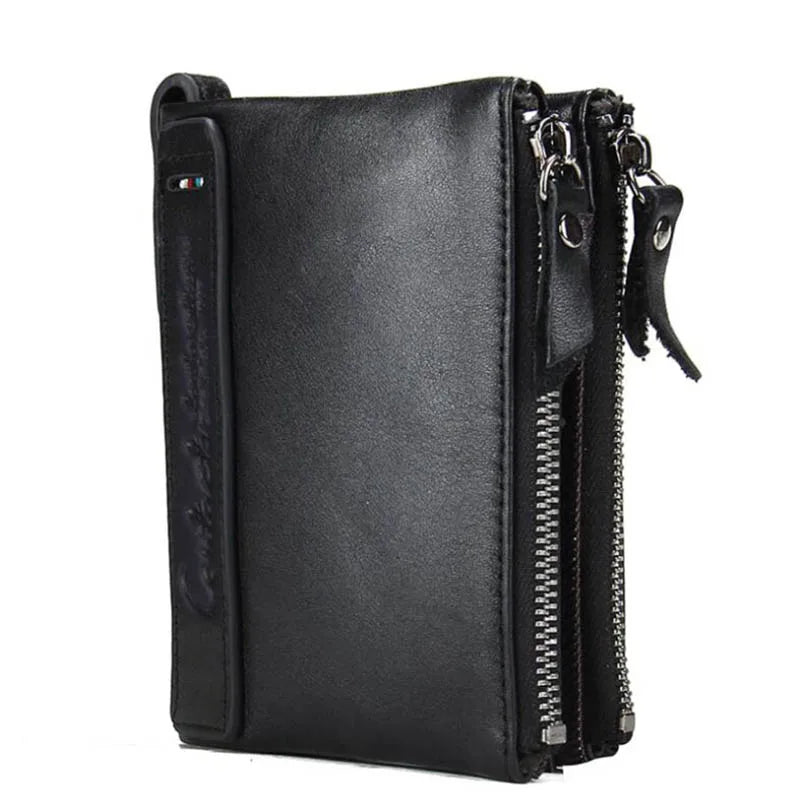 Portefeuille homme  en cuir de vachette Crazy Horse avec protection RFID
