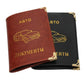 Porte-documents voiture en cuir PU pour permis et papiers auto style vintage russe