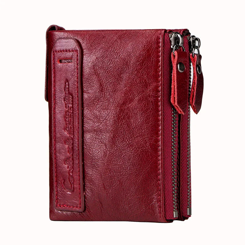 Portefeuille homme  en cuir de vachette Crazy Horse avec protection RFID