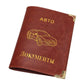 Porte-documents voiture en cuir PU pour permis et papiers auto style vintage russe