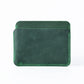 Porte-cartes slim en cuir véritable Crazy Horse compact avec 3 emplacements unisexe