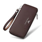 Pochette long portefeuille en cuir de vachette pour homme