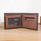 Portefeuille homme vintage en cuir PU souple et porte-cartes compact