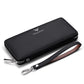 Pochette long portefeuille en cuir de vachette pour homme