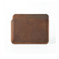 Porte-cartes slim en cuir véritable Crazy Horse compact avec 3 emplacements unisexe