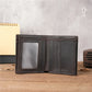 Portefeuille homme court en cuir véritable souple avec porte-monnaie zippé et multi-emplacements cartes
