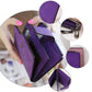 Portefeuille femme compact en cuir PU avec rabat et fermeture pression élégant