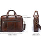 Sac ordinateur homme en cuir véritable porte-documents business 15 pouces bandoulière