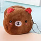 Porte-monnaie peluche pour fille - mignon