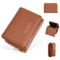 Portefeuille femme compact en cuir PU avec double compartiment