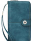 Portefeuille long rétro en cuir PU pour femme avec protection RFID intégrée