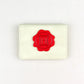 Porte-cartes de designer pour femme avec badge métallique et fermeture hasp