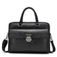 Mallette business en cuir PU pour homme avec bandoulière amovible