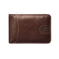 Portefeuille en cuir véritable pour homme – Portefeuille bifold simple avec protection RFID, plusieurs couleurs disponibles