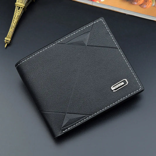 Portefeuille trifold tendance pour homme - Style urbain et format ultra-fin