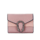 Portefeuille femme compact en cuir PU avec rabat et boucle décorative élégante