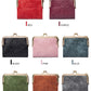 Portefeuille femme compact en cuir PU rétro avec fermoir clip et zip multifonction