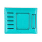 Portefeuille gaming pliable en cuir PU vert avec porte-cartes et porte-photo