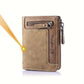 Portefeuille homme personnalisable en cuir PU RFID avec zip et multi-compartiments