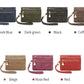 Portefeuille femme compact en cuir PU avec zip, dragonne et compartiments multiples