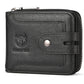 Portefeuille homme cuir véritable RFID multifonction zip et rabat compact
