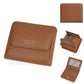 Portefeuille femme compact en simili cuir avec porte-monnaie zippé