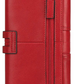 Portefeuille long femme en cuir véritable RFID avec zip et compartiments multiples